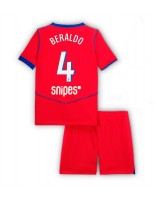 Paris Saint-Germain Lucas Beraldo #4 Alternativní dres pro děti 2025-26 Krátký Rukáv (+ trenýrky)